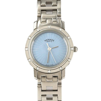 Herms Clipper Nacle 12P Cl4.230 Stainless Steel Quartz Watch