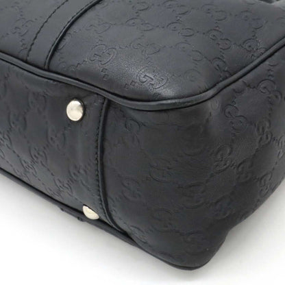 Gucci Gg Twins Guccissima Tote Bag Shoulder Leather Black 232957