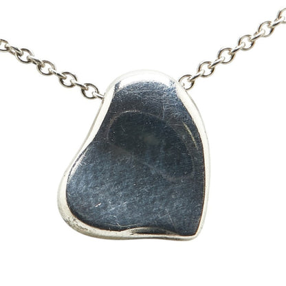 Tiffany Full Heart Necklace Sv925 Silver