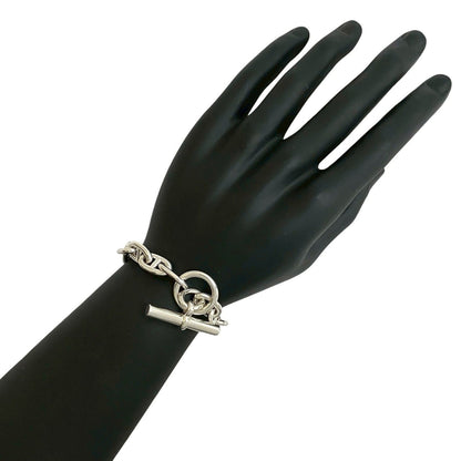 Hermes Chaine D'Ancre Mm 16-Link Sterling Silver 925 Chain Bracelet