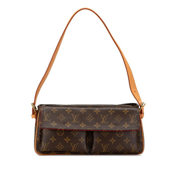 Louis Vuitton Monogram Viva Cite Mm One-Shoulder Bag M51164 Brown Pvc Leather