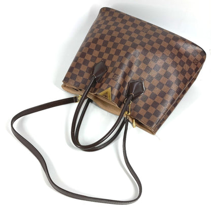 Louis Vuitton N41435 Damier Kensington Handbag/Tote/Shoulder Bag In Canvas