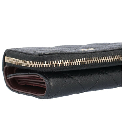 Chanel Matelasse Tri-Fold Wallet Caviar Skin Ap3177