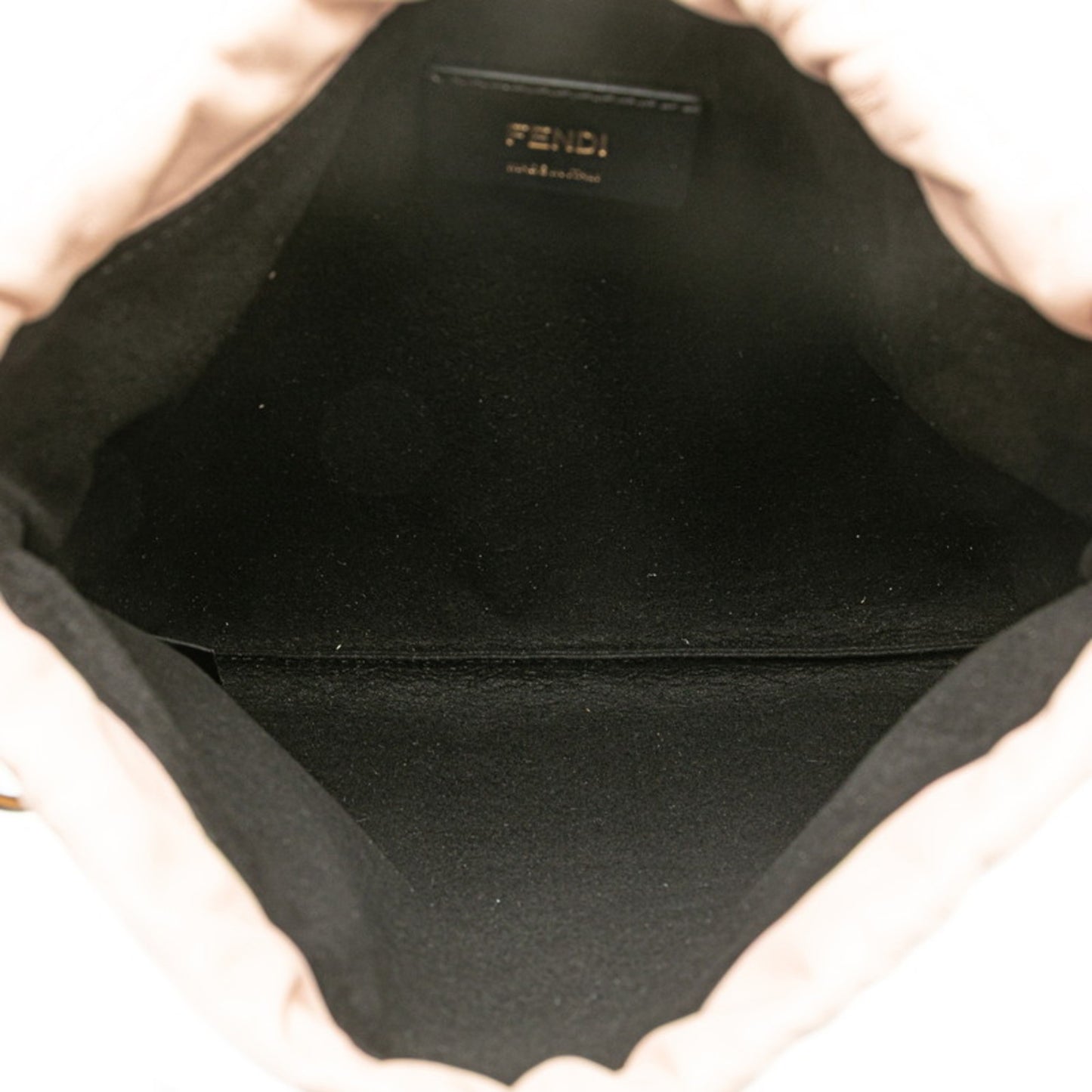 Fendi Logo Shoulder Bag 8Bt337 Pink Leather