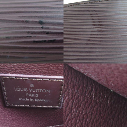 Louis Vuitton Epi Pochette Tick Leather Dark Purple Silver