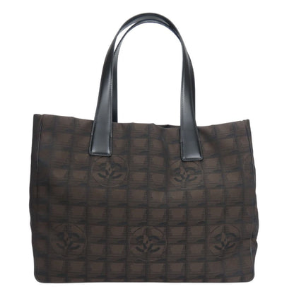 Chanel Tote Bag Mm New Travel Line Jacquard Nylon Maroon
