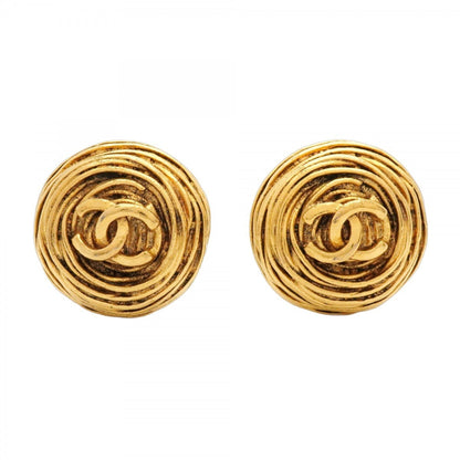 Chanel Coco Mark Circle Earrings