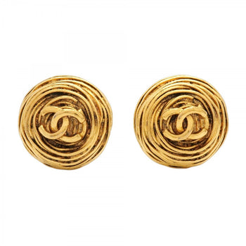 Chanel Coco Mark Circle Earrings
