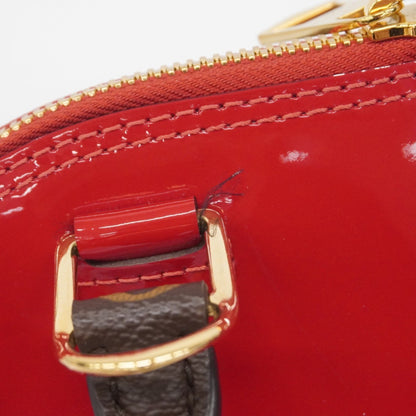Louis Vuitton Vernis Monogram Alma Bb Handbag M52498 Scarlet 2-Way Bag