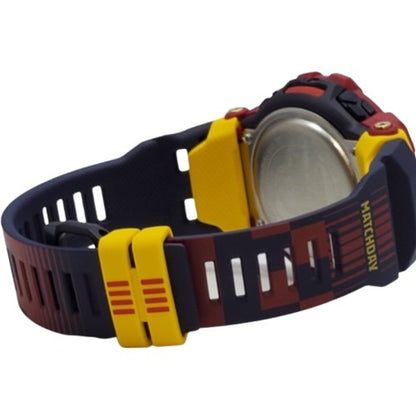 G-Shock Casio Watch Gbd-100Bar-4Jr G-Squad Barcelona Collaboration Double Name Team Color Red Blue