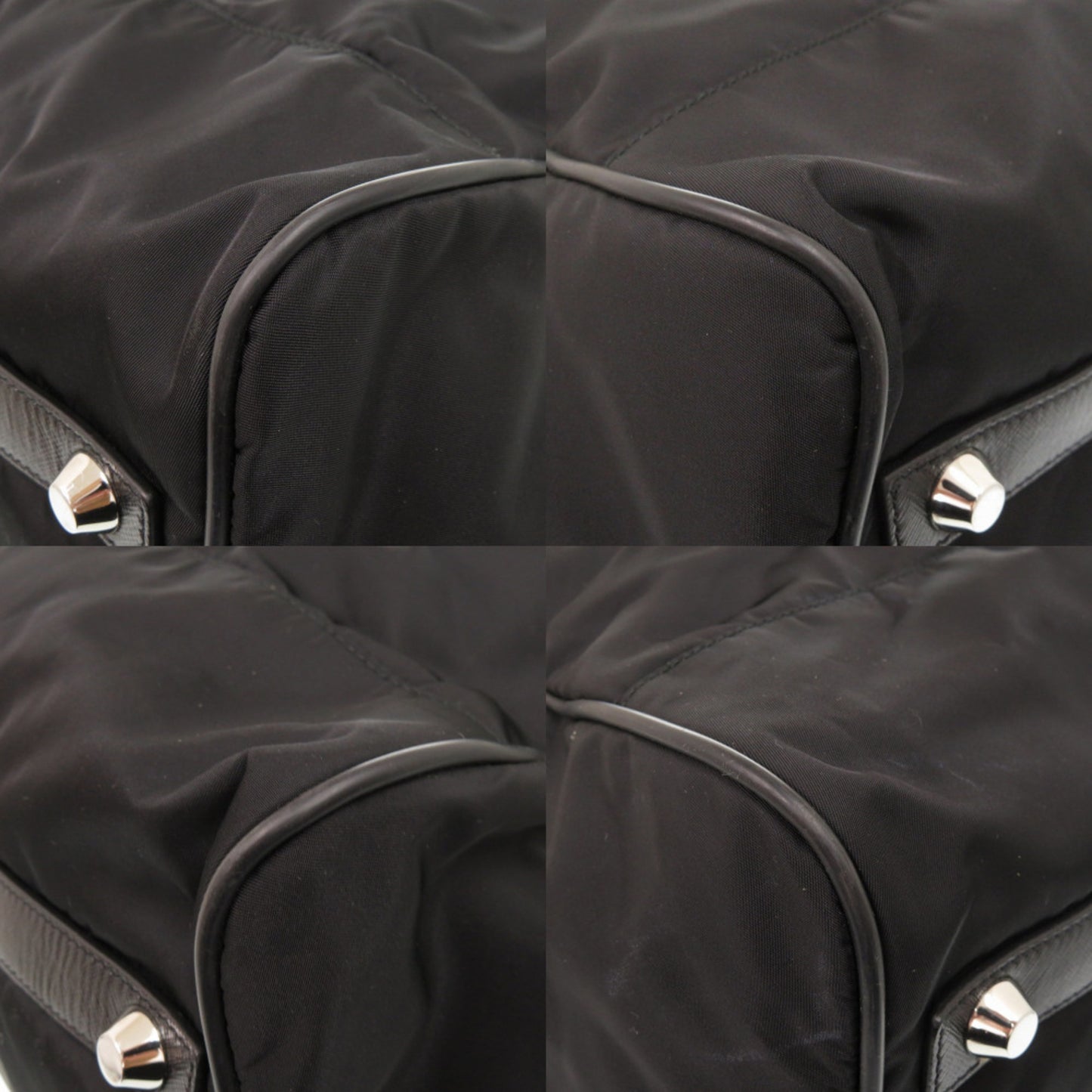 Prada Nylon Black Boston Bag 1363 Prada