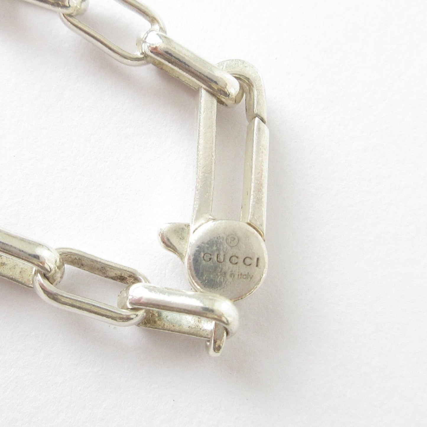 Gucci Gg Interlocking Chain Bracelet In Sv925