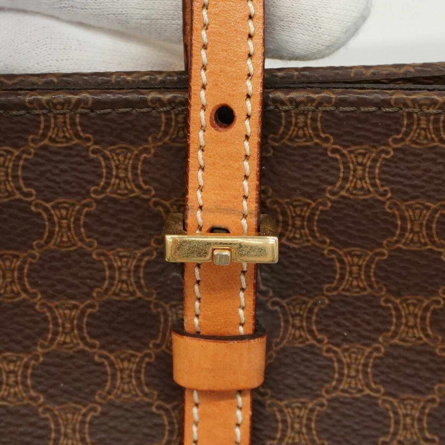 Celine Tote Bag Macadam Brown