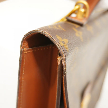 Louis Vuitton Monogram Porte-Document Bandouliere Handbag M53338 Brown