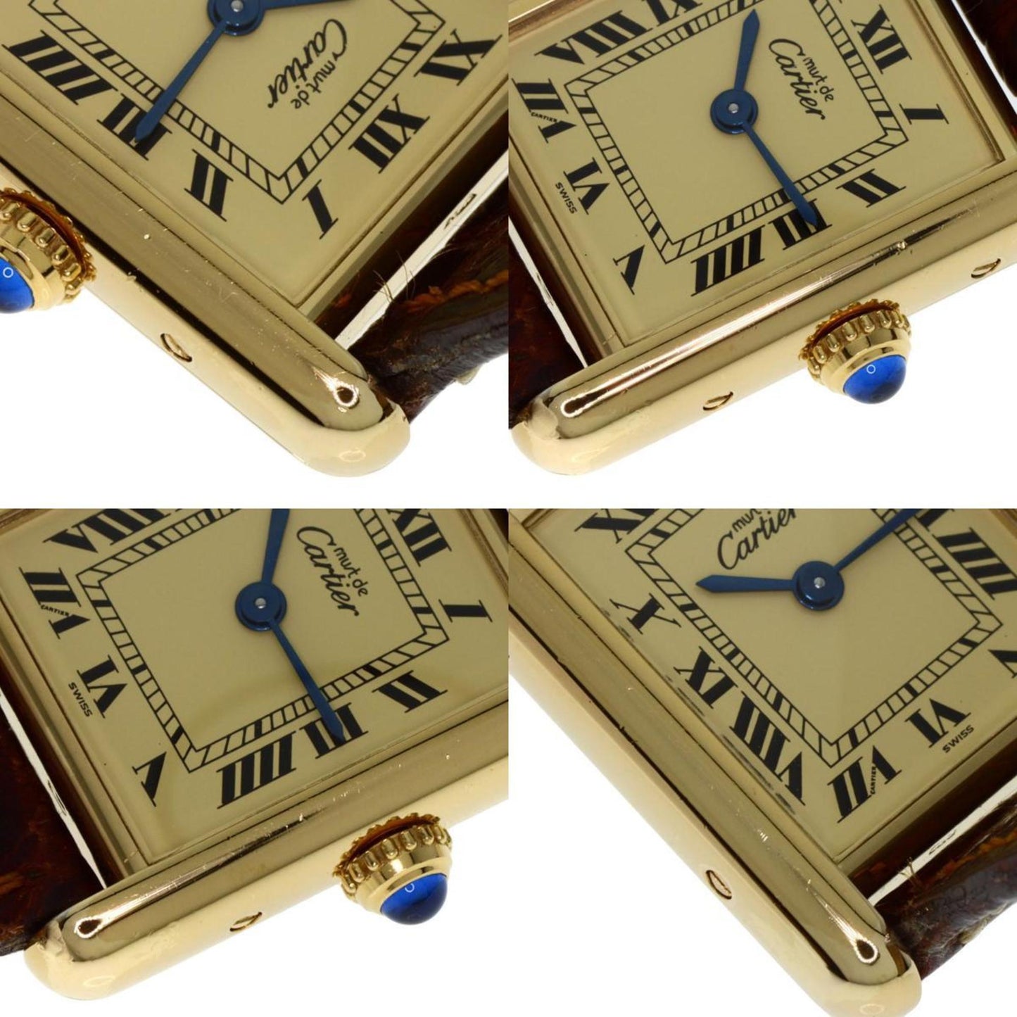 Cartier Must Tank Sm Watch W1003154 Silver/Leather