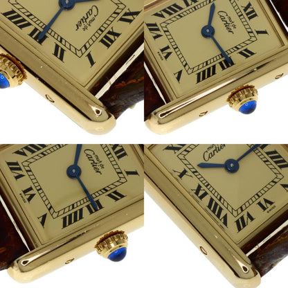 Cartier Must Tank Sm Watch W1003154 Silver/Leather