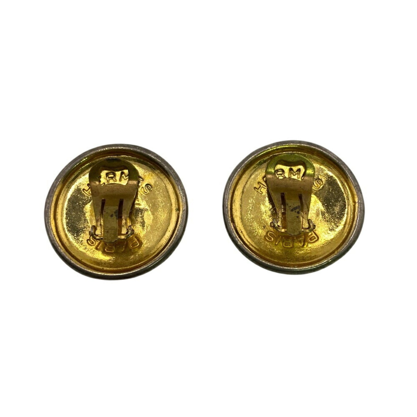 Hermes Pegasus Earrings Gold