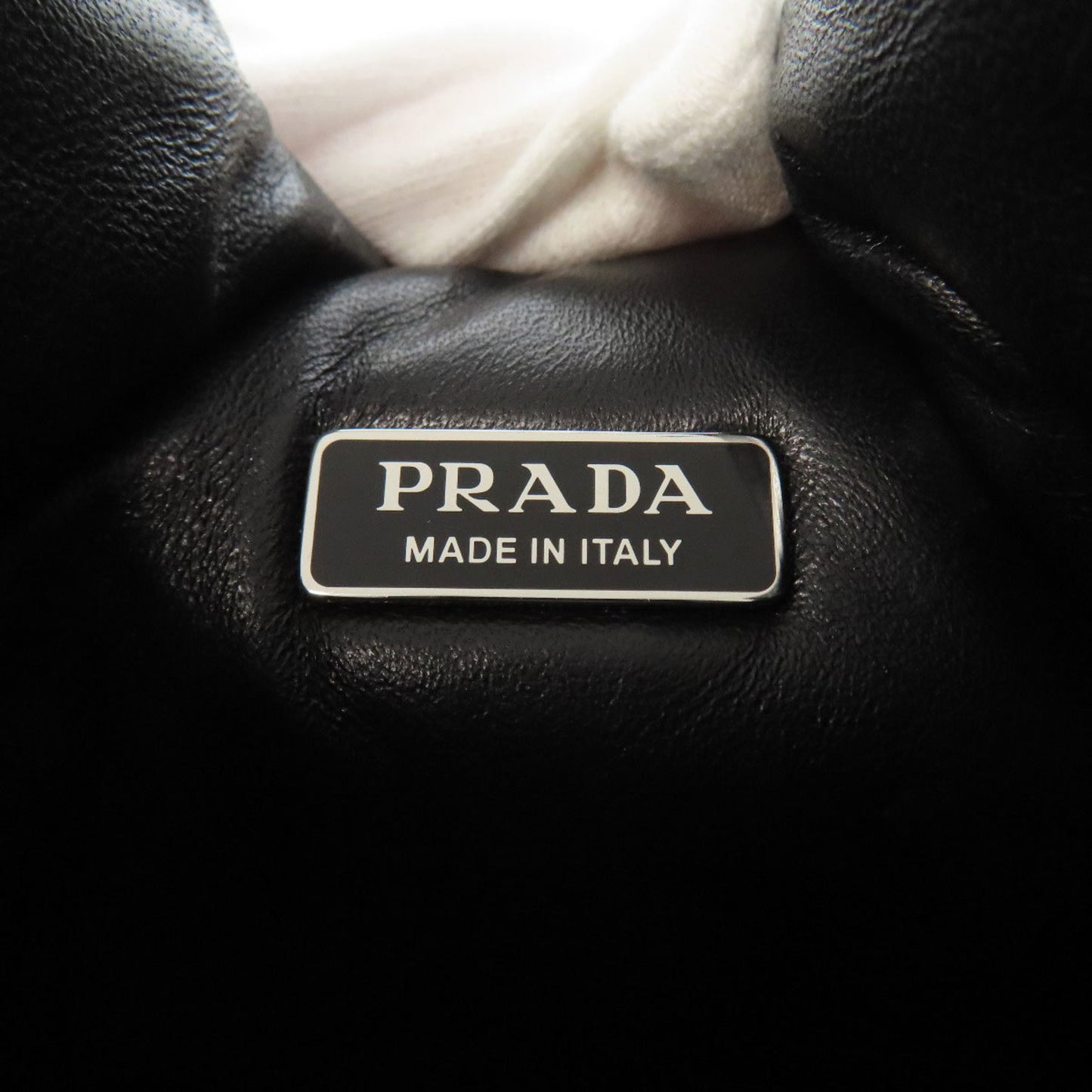 Prada 1Ba359 Logo Hardware 2-Way Nappa Leather Handbag