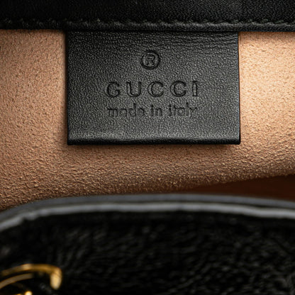 Gucci Shoulder Bag 550620 Red Black Suede Leather