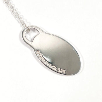 Tiffany & Co. Tiffany Return To Oval Tag Necklace In 925 Sterling Silver