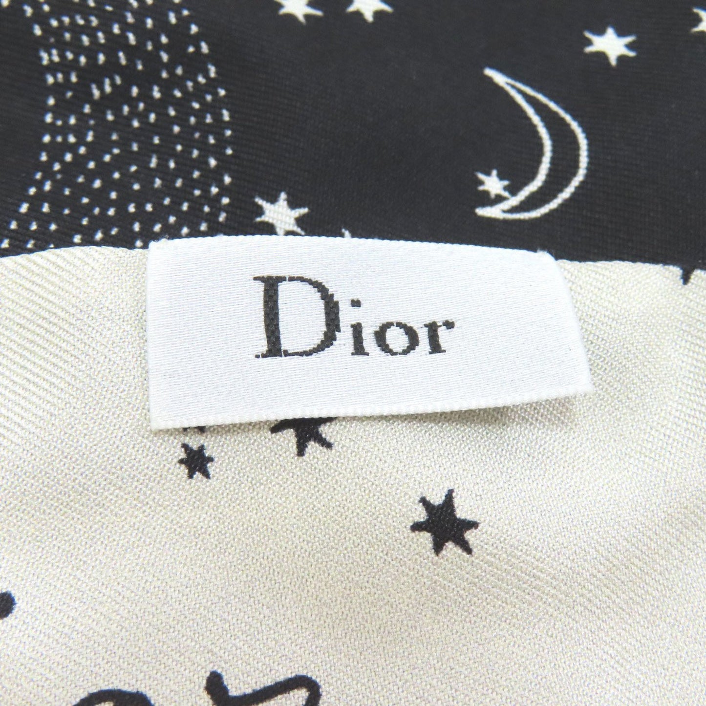 Christian Dior Mitzah Constellation Print Silk Scarf/Muffler