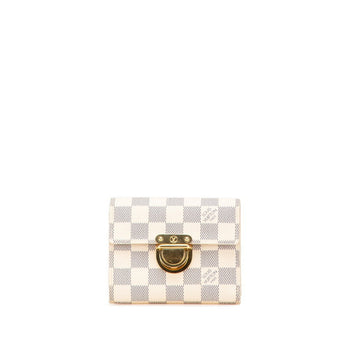 Louis Vuitton Damier Azur Portefeuille Koala Tri-Fold Wallet N60013 White