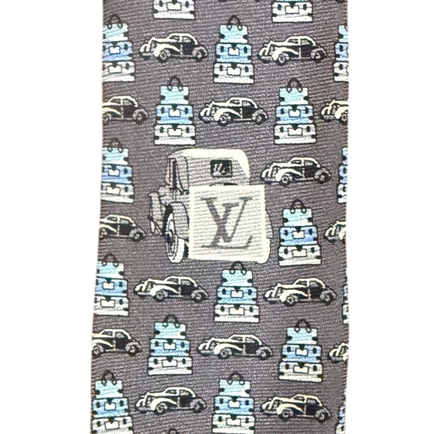 Louis Vuitton Louis Vuitton Car Bag With Small Pattern Silk Tie