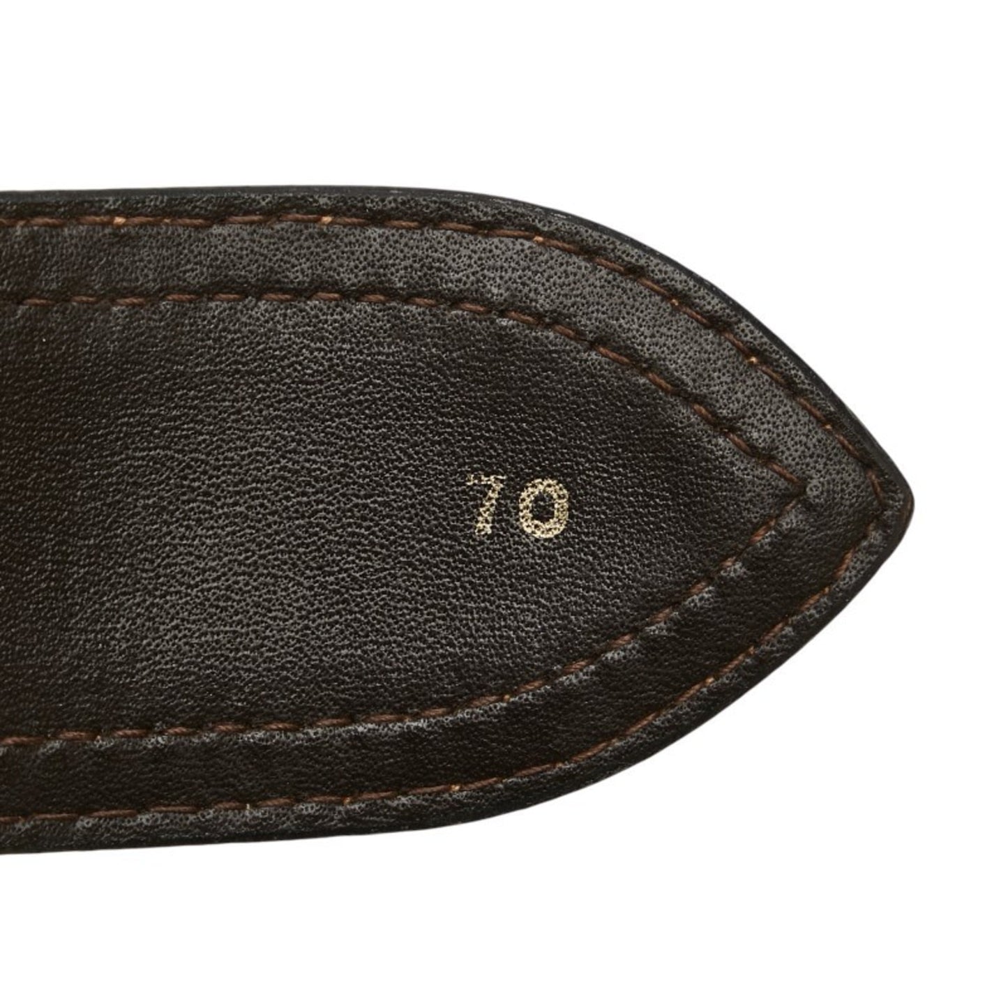 Gucci Gg Canvas Old Belt Size: 70 Beige Brown Leather