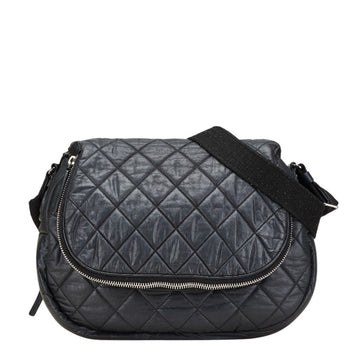 Chanel Matelasse Coco Cocoon Bag Shoulder Black Leather