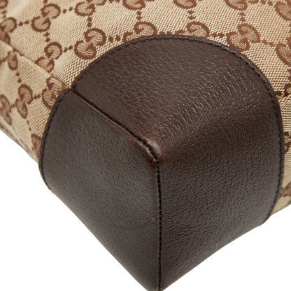 Gucci Gg Canvas Crossbody Shoulder Bag 114273 Brown