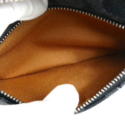 Coach Denim Leather Signature Mini Waist Bag Cq186 Sv/Bk