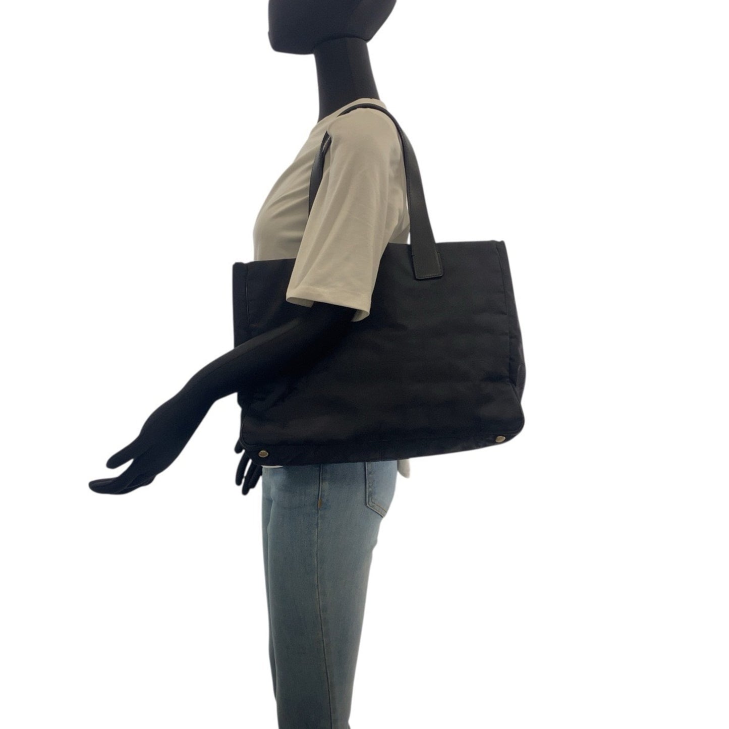 Chanel New Travel Line Neutral Tote Mm Black With Gold Hardware