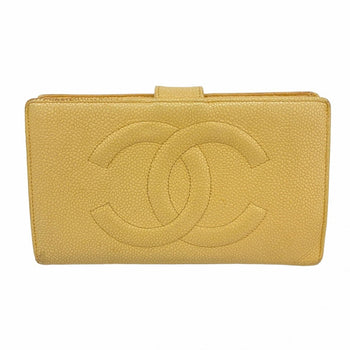 Chanel Long Wallet In Caviar Leather
