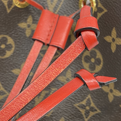 Louis Vuitton Monogram Neonoe Shoulder Bag M44021 Brown Coquelicot