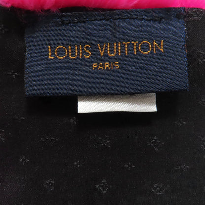 Louis Vuitton 2018 Louis Vuitton Echarpe Lv In The City Beaver Fur 100% Silk Scarf M70872 Black