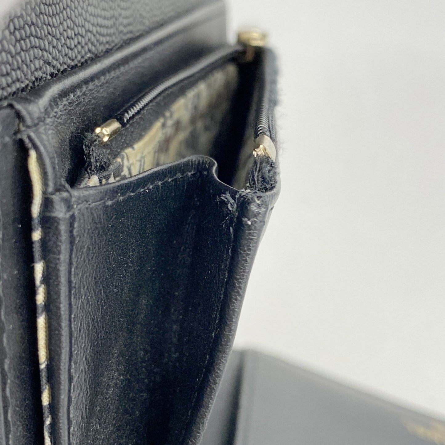 Chanel Matelasse Tri-Fold Wallet In Caviar Leather