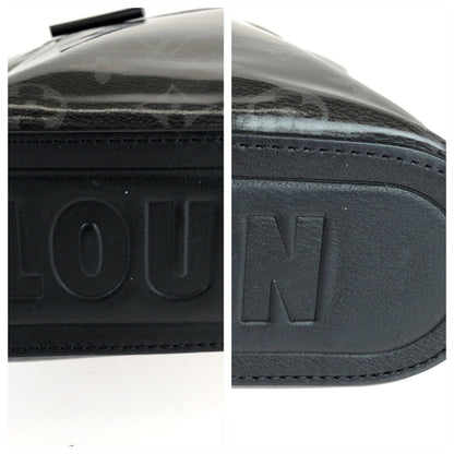 Louis Vuitton Louis Vuitton Monogram Eclipse Pochette Cosmos Black Silver Hardware Patent Leather