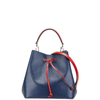 Louis Vuitton Epi Neonoe Handbag Shoulder Bag M54367 Blue Indigo Navy Leather