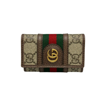 Gucci Gg Marmont 6-Ring Key Case In Supreme Canvas