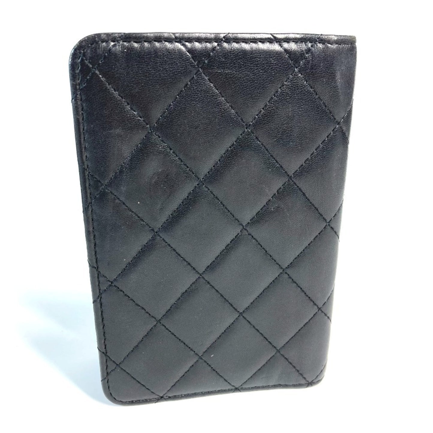 Chanel Cc Logo Coco Mark Matelasse Quilted Cover Case Stationery Passport Leather