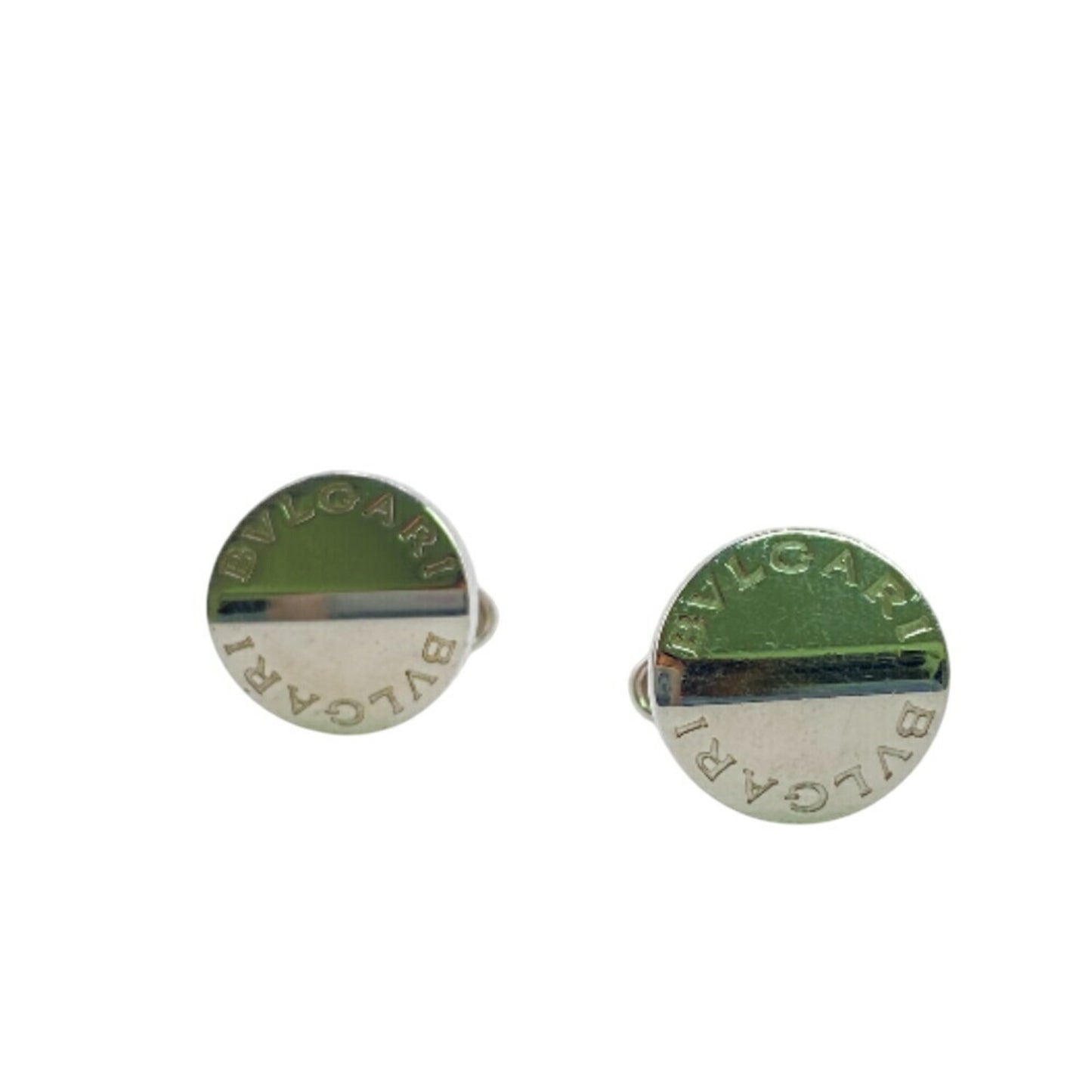 Bvlgari Bvlgari Round Cufflinks Silver
