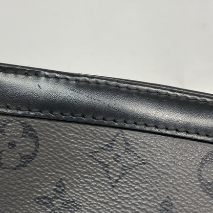 Louis Vuitton Monogram Eclipse Reverse Pochette Voyage Clutch Bag M69535 Gray/Black