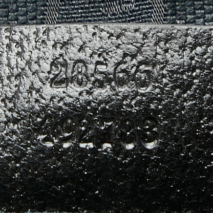 Gucci Gg Canvas Waist Bag/Shoulder Bag 28566 Black Leather
