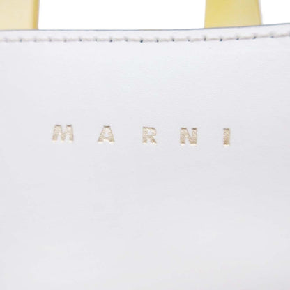 Marni Dot Museo Mini Dot Museo Shoulder Bag Tote Black White Yellow