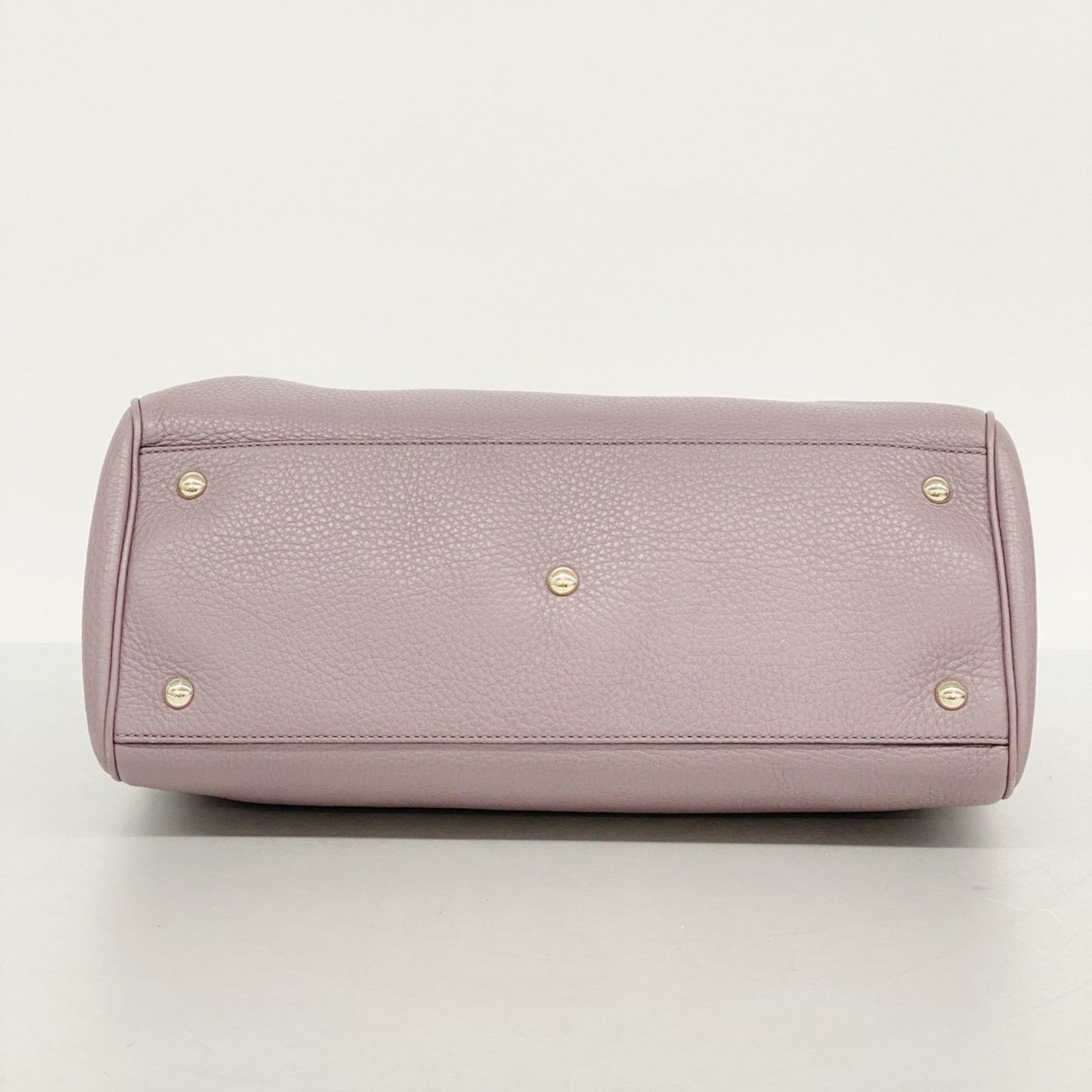 Gucci Bamboo Handbag 323660 Leather Purple