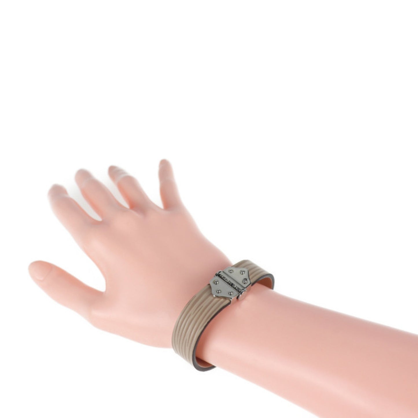Louis Vuitton Louis Vuitton Brasserie Spirit Bracelet M6754F Notation Size 17 Epi Leather Beige