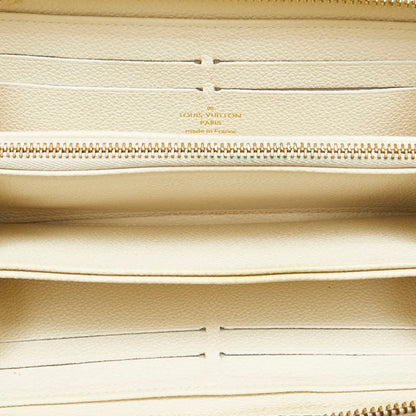Louis Vuitton Monogram Empreinte Zippy Wallet Round Long M82212 Crme White Leather
