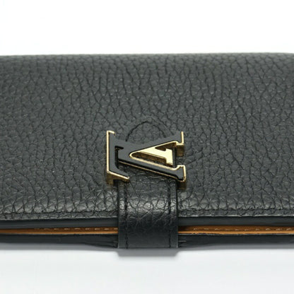 Louis Vuitton Lv Vertical Wallet Compact M81561 Taurillon Leather Noir S-157399