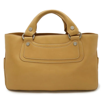 Celine Boogie Bag Handbag Tote Leather Beige