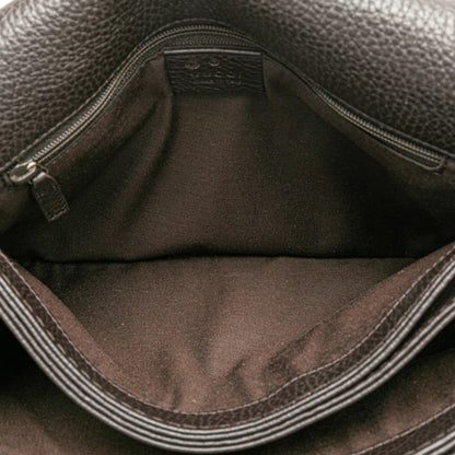 Gucci Marrakech Tassel Crossbody Shoulder Bag 336658 Brown Leather